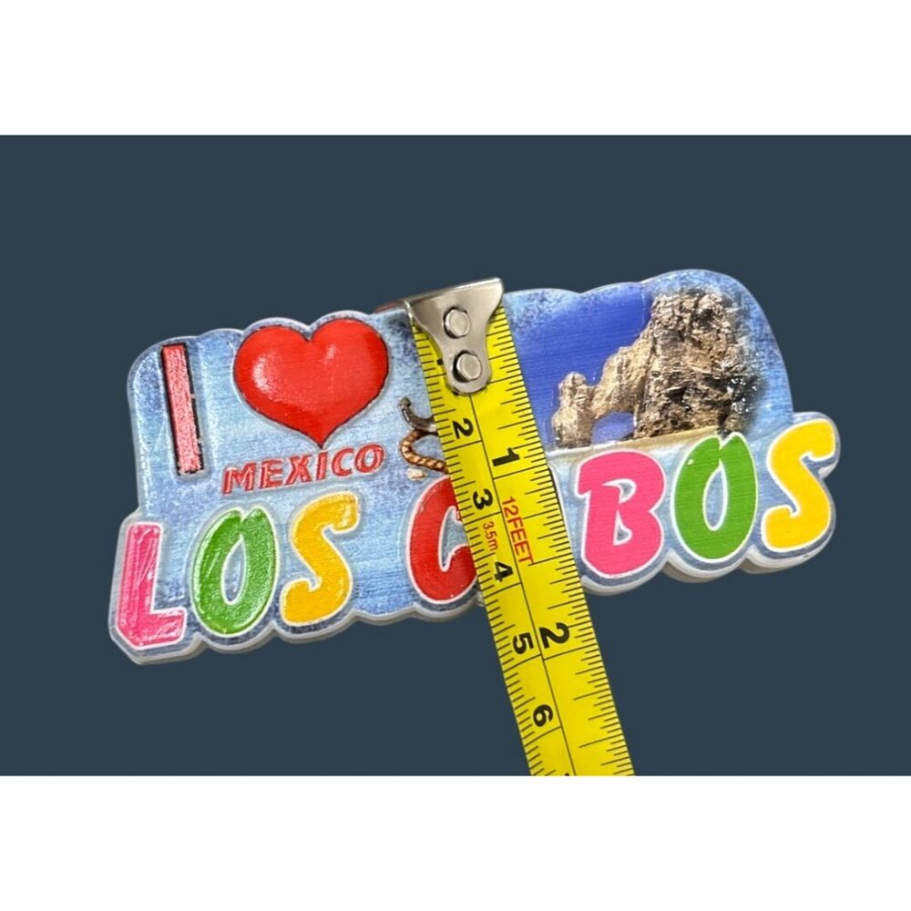 I Love Mexico Los Cabos Colorful Souvenir Magnet For Refrigerator Or Office Deco - Picture 4 of 5